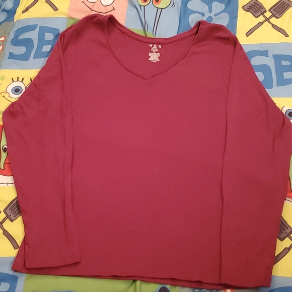 🥨6 for $20 Women's XXL V-Neck Long Sleeve - Picture 1 of 5